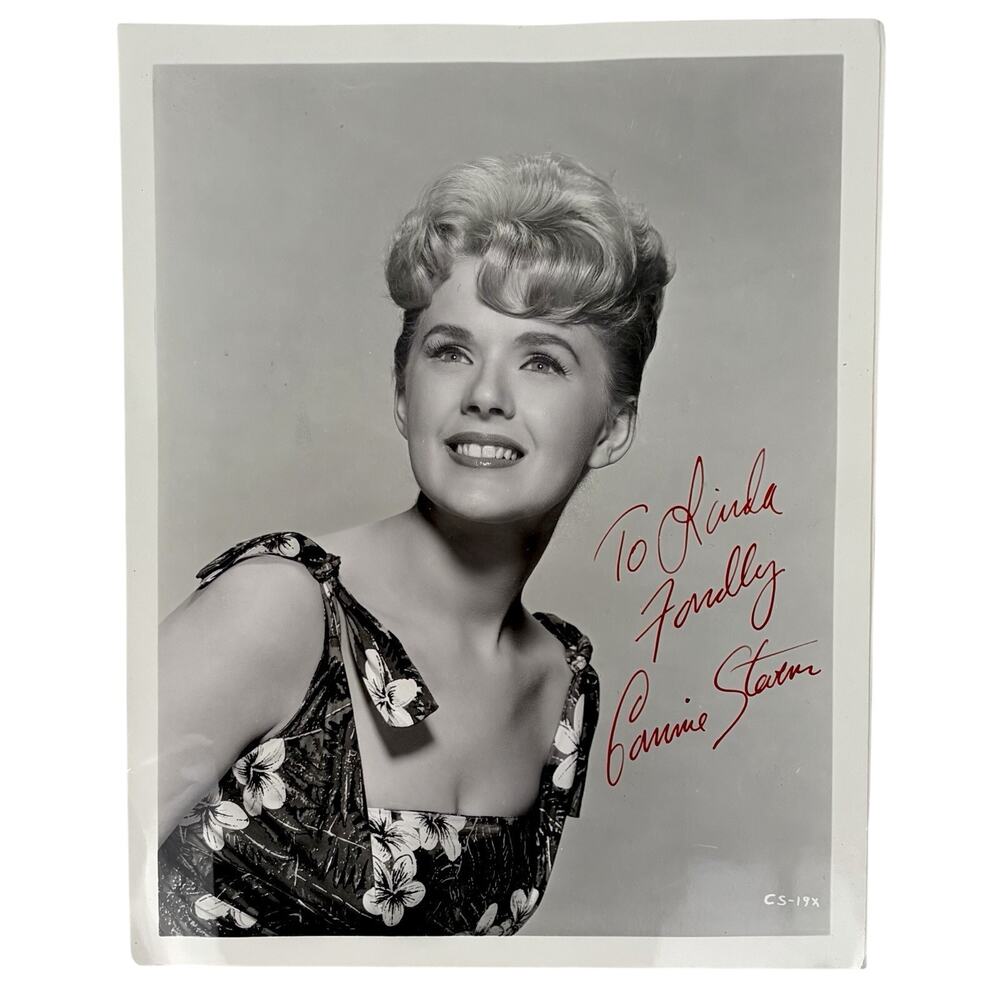 Connie Stevens Signed 8X10 Publicity Photo Autograph Actor Inscribed Circa 1960
